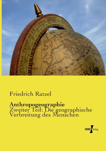 Обложка книги Anthropogeographie, Friedrich Ratzel