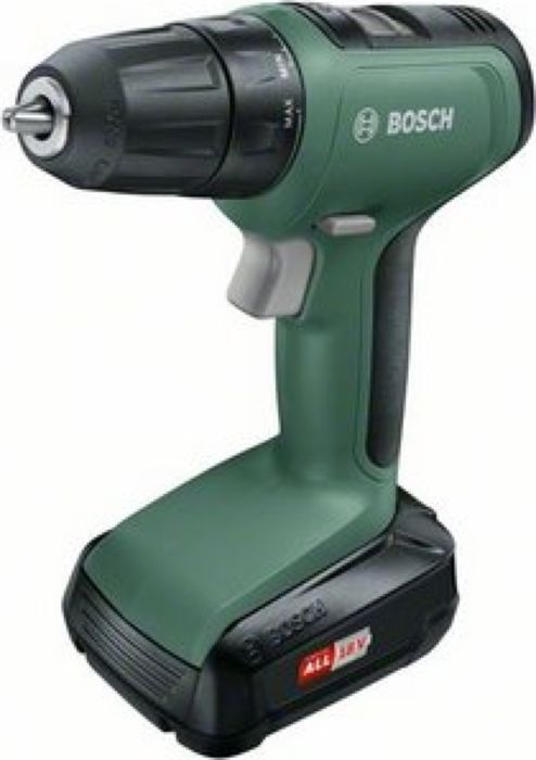 фото Дрель-шуруповерт аккумуляторная Bosch UniversalDrill18, 2 АКБ, 06039C8005, зеленый, черный