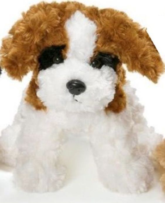 фото Мягкая игрушка Teddykompaniet Собачка, белый, коричневый, 23 см