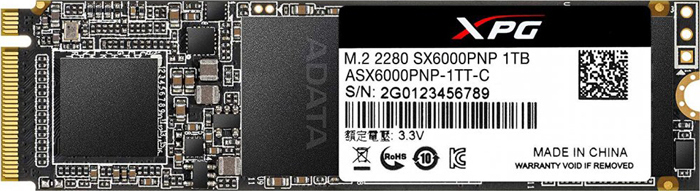 фото SSD накопитель ADATA XPG SX6000 Pro 1TB, ASX6000PNP-1TT-C