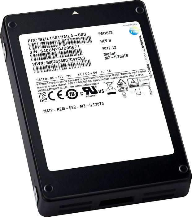 фото SSD накопитель Samsung PM1643 3.84TB, MZILT3T8HALS-00007