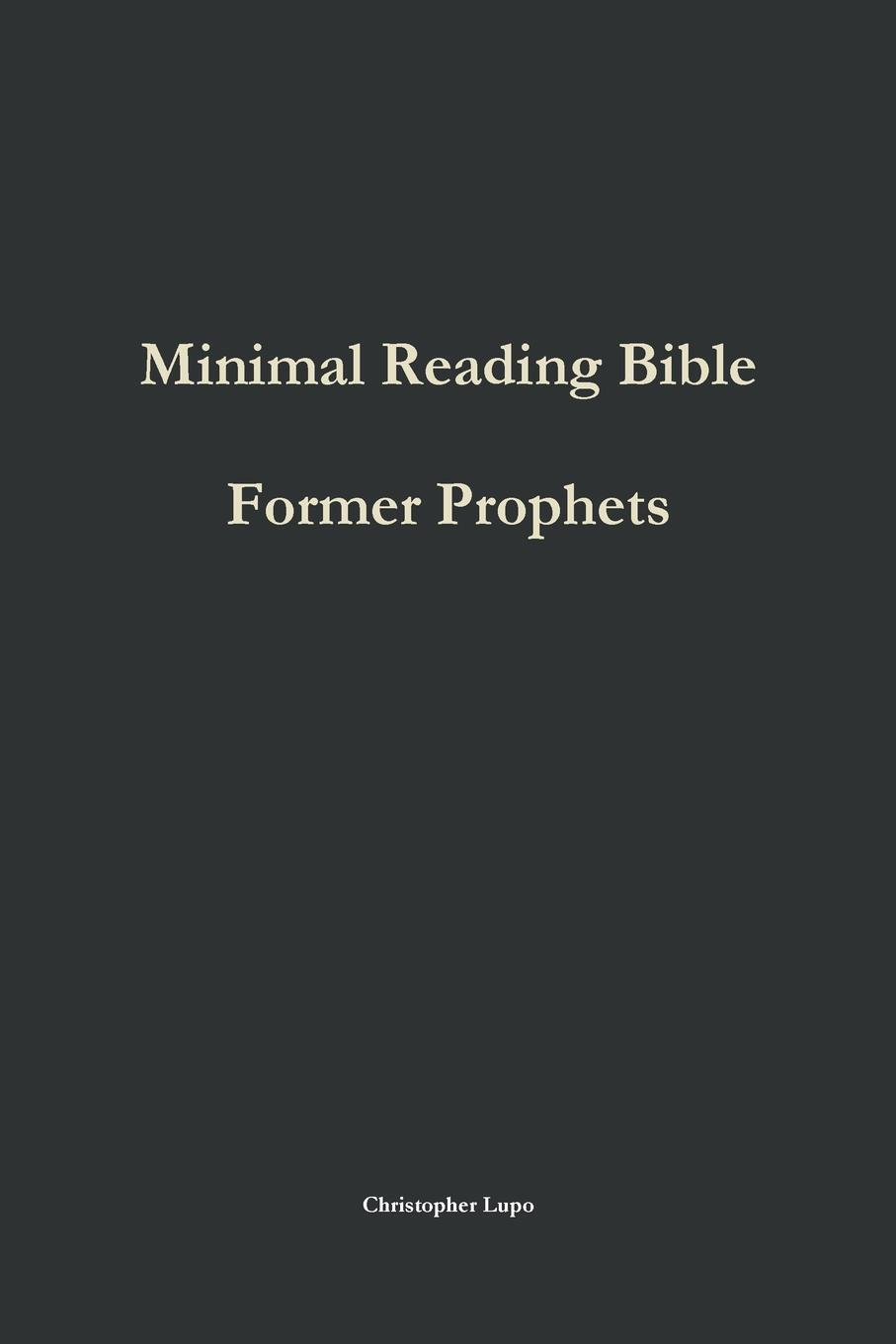 фото Minimal Reading Bible. Former Prophets