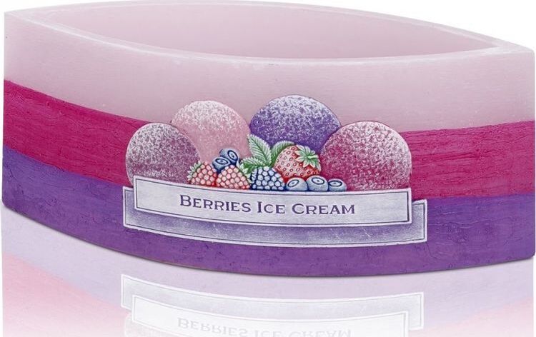 фото Свеча Bartek Berries Ice Cream, разноцветный, 26,5 х 9,5 х 8 см