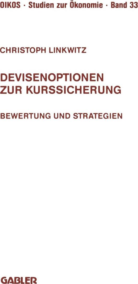 фото Devisenoptionen Zur Kurssicherung. Bewertung Und Strategien