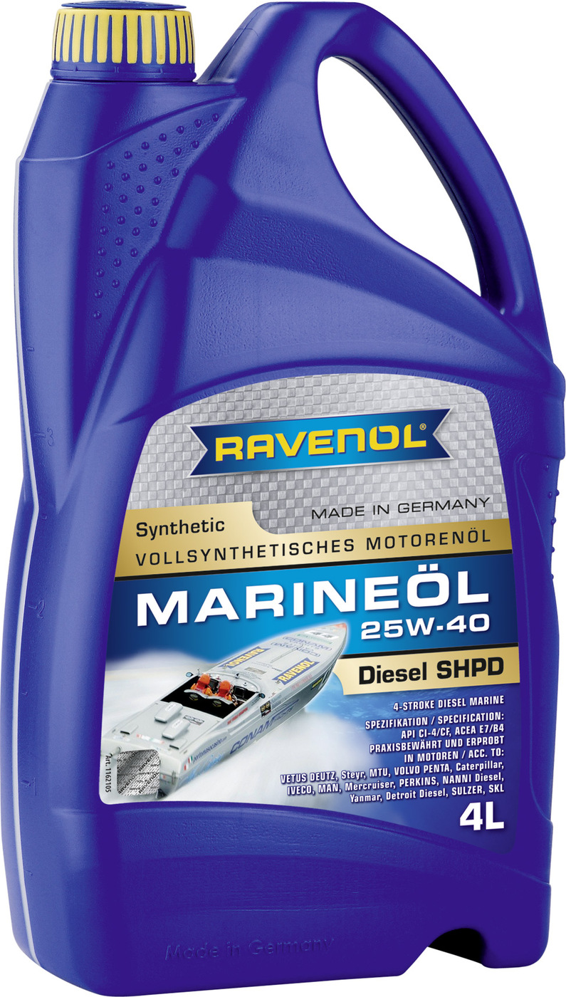 фото Моторное масло RAVENOL Marineoil SHPD SAE 25W-40 synthetic (4л)