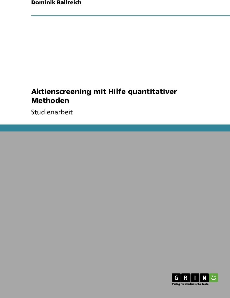 фото Aktienscreening mit Hilfe quantitativer Methoden