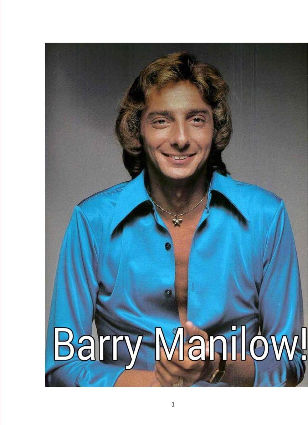 фото Barry Manilow