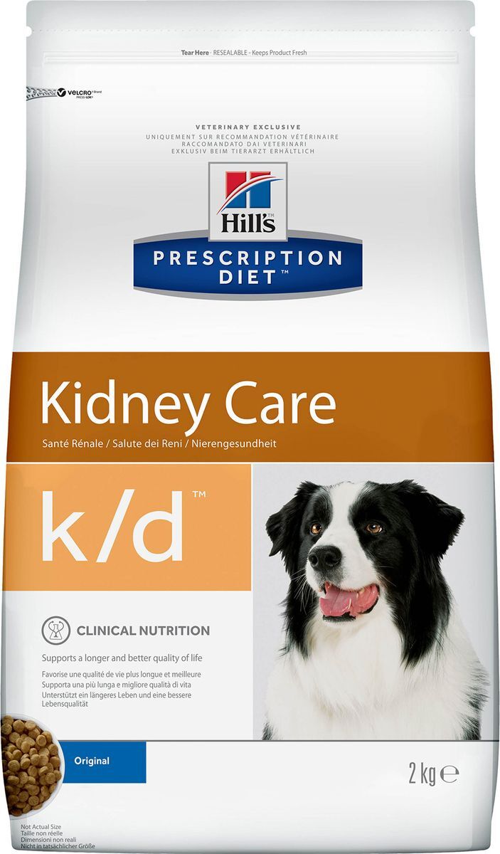 Сухой диетический корм для собак Hill's Prescription Diet k/d Kidney Care при профилактике заболеваний почек, 2 кг - изображение