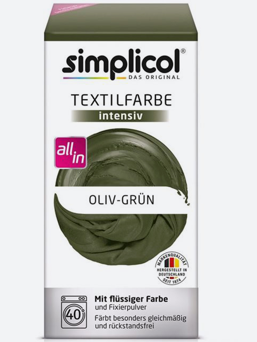 Краска для текстиля Simplicol Intensiv, для окрашивания, цвет оливковый ...