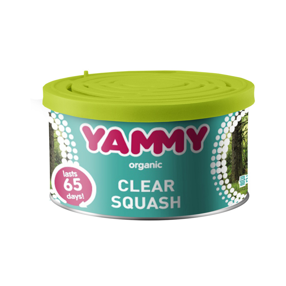 Ароматизатор Yammy меловой Clear Squash баночка s014. Ароматизатор на дефлектор Yammy жидкий "Clear Squash" (1/12/144).