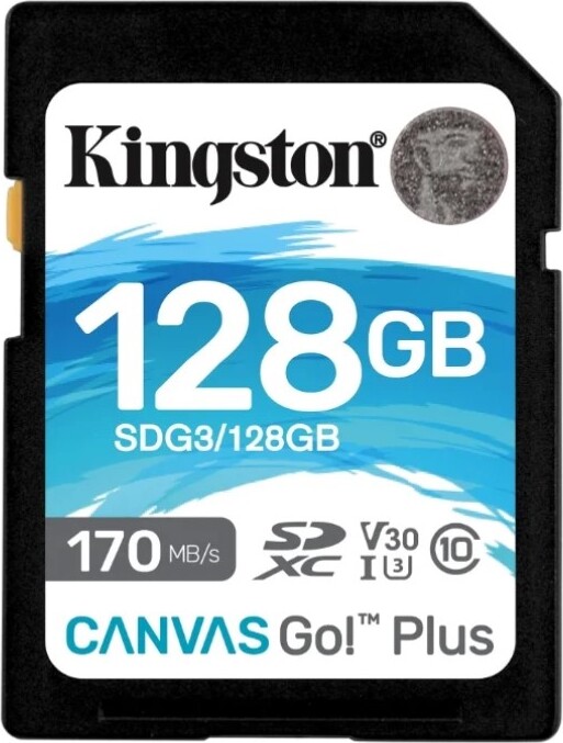 Kingston Карта памяти Canvas GO Plus 128 ГБ  (SDG3/128GB)