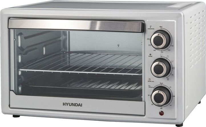 Мини-печь Hyundai 1200201, серебристый, 30 л купить по низкой цене с ...