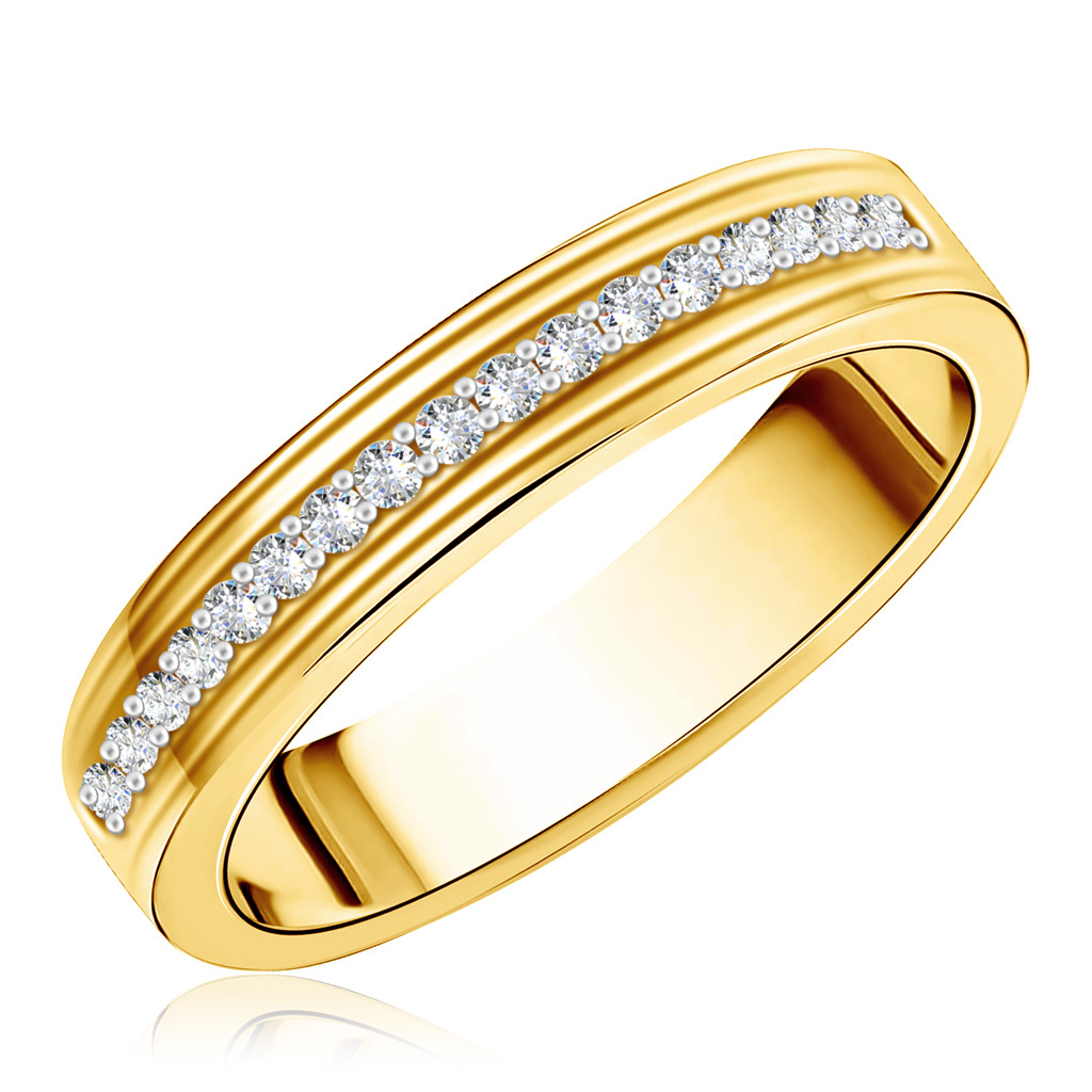 Бронницкий ювелир кольцо из желтого золота l5119647