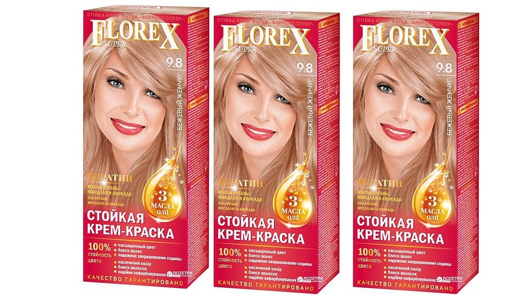 Краска для волос florex 12 1 жемчужный-блонд