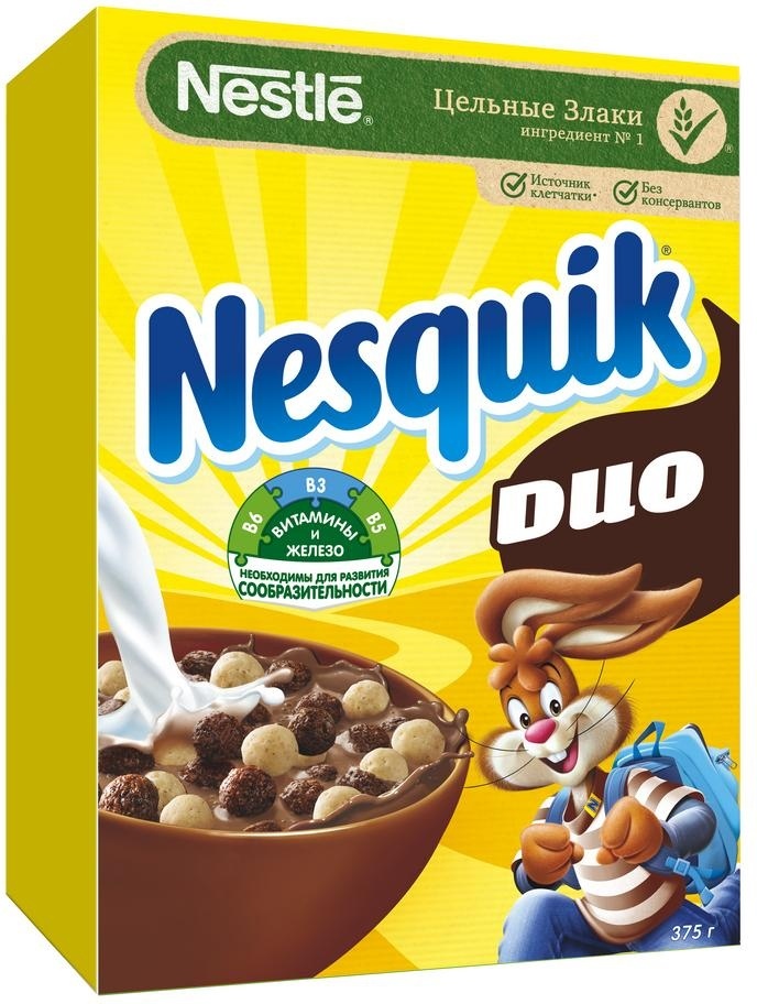 Купить несквик шарики. Завтрак Несквик 375г дуо. Nesquik Duo хлопья. Шоколадные шарики завтрак Несквик. Нестле шарики шоколадные на завтрак.