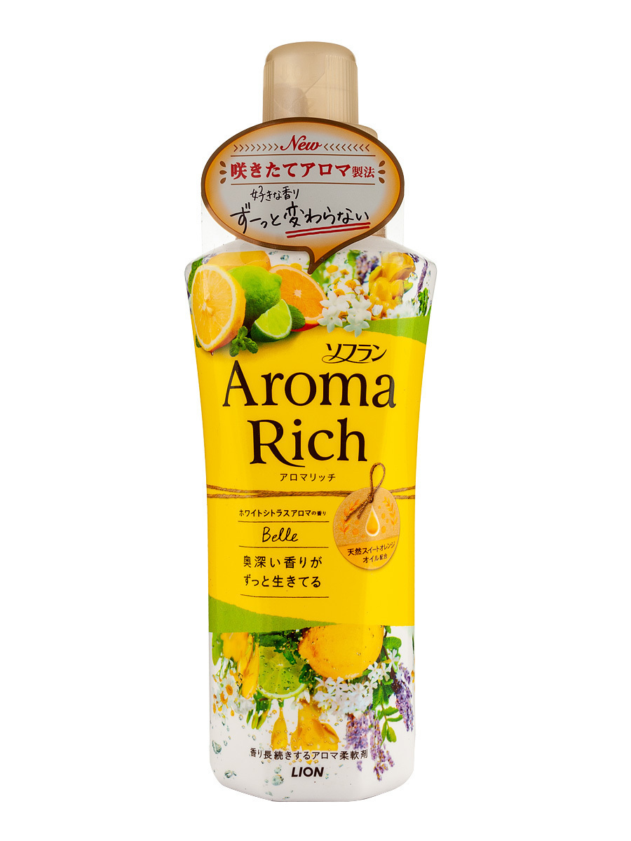 Кондиционер Lion (Лион), для белья, Aroma Rich "Belle", флакон, 520 мл ...