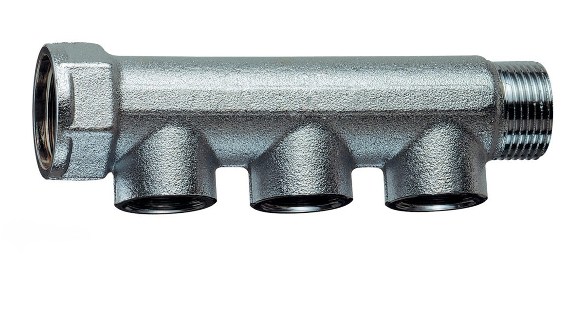 Far проходной коллектор ВР-НР 3/4" с 3 отводами 1/2" ВР FK 3500 34 ...