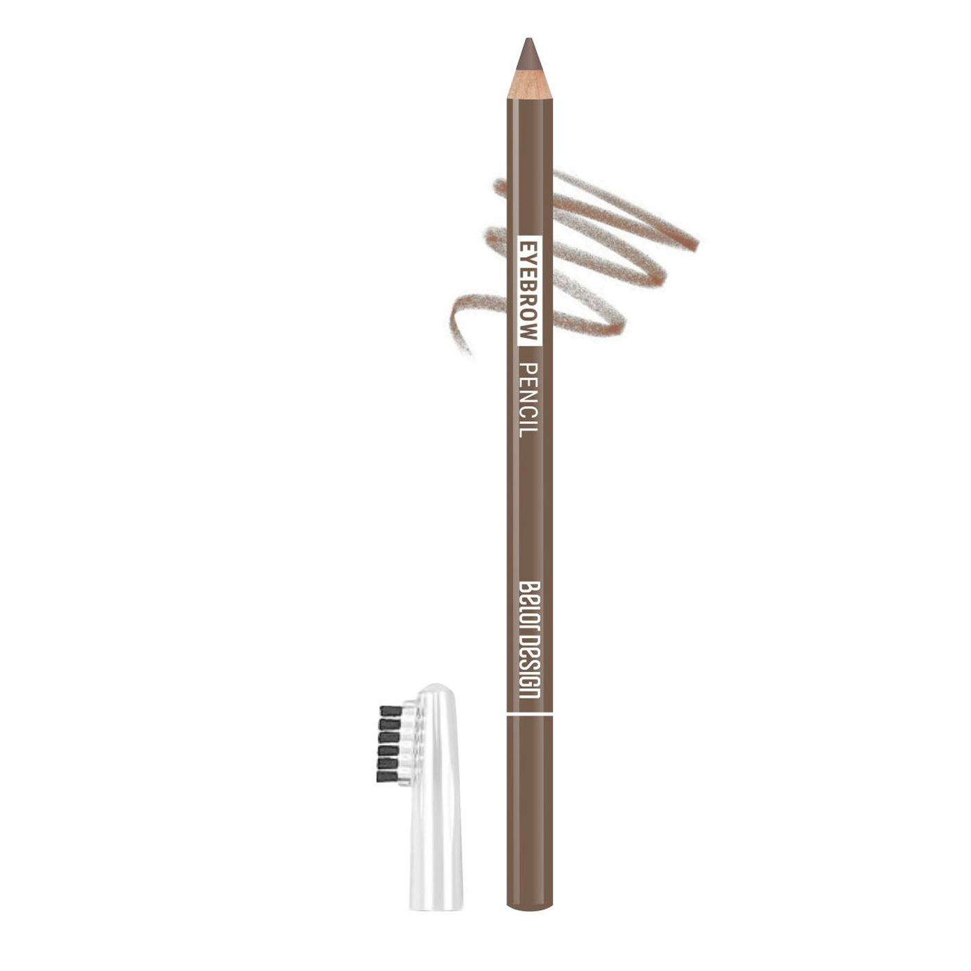 Belor Design Карандаш для бровей Eyebrow Pencil Party, Тон 107 Тауп