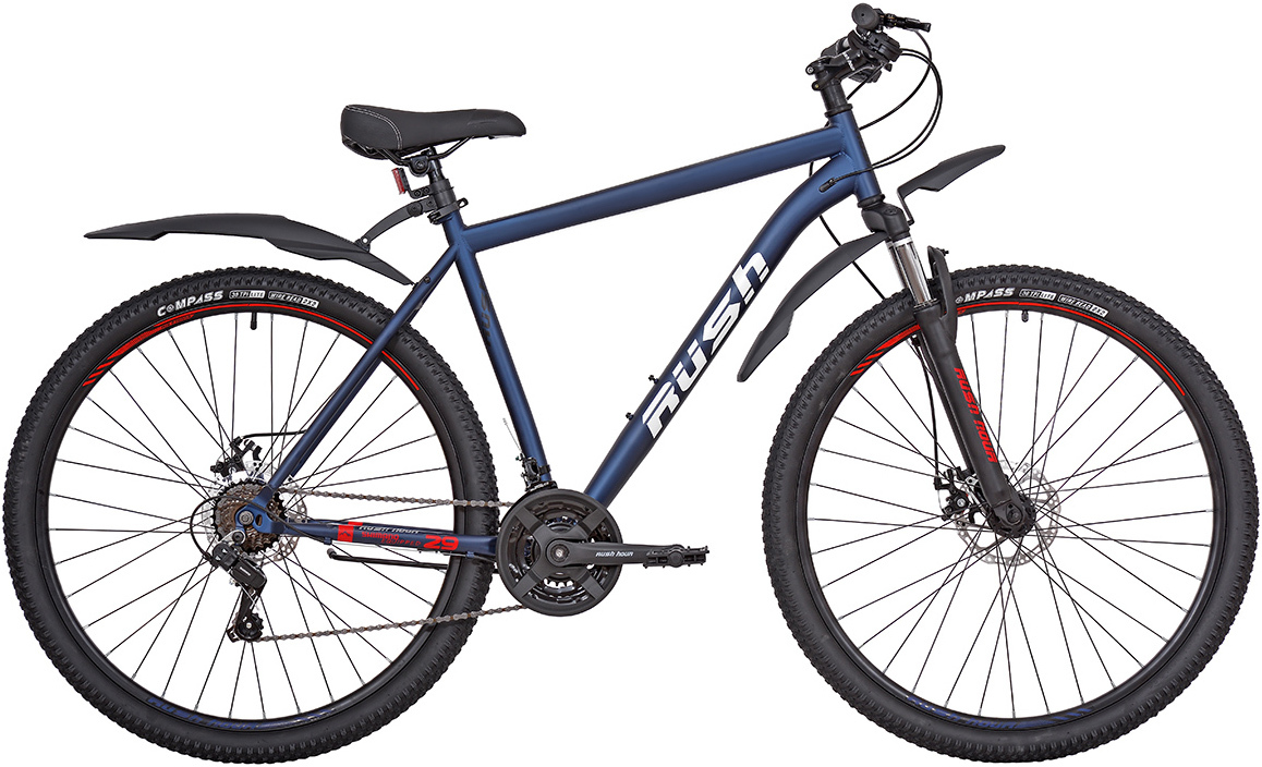 Велосипед 29" 21ск RUSH HOUR RX 905 DISC ST синий рама 21", шт Уцененный товар (№11)