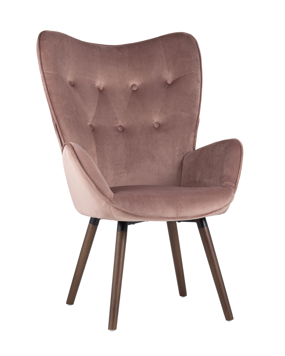 plush pink accent chair