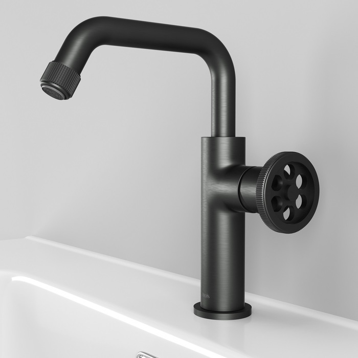 Фото товара на маркетплейсе ozon Смеситель для раковины в стиле лофт, графит, IDDIS, Grange, GRAGMR0i01