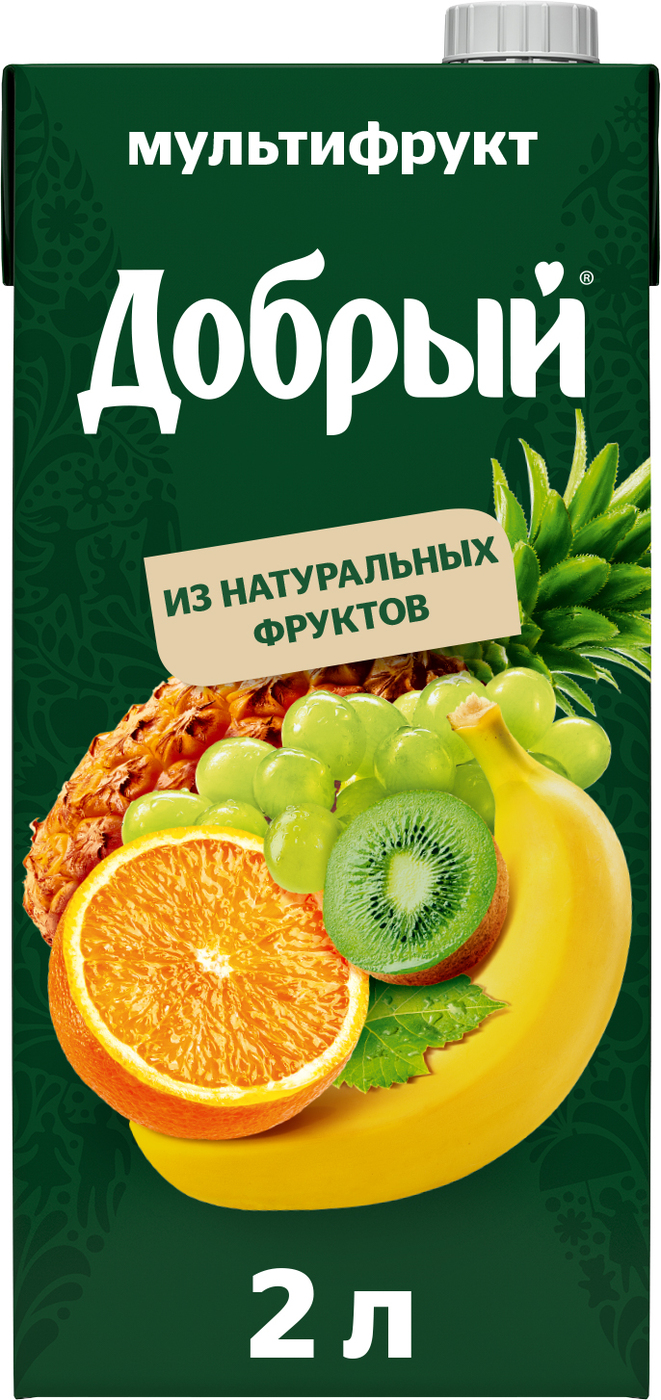 Нектар Добрый Мультифрукт, 2 л — купить в интернет-магазине OZON с ...
