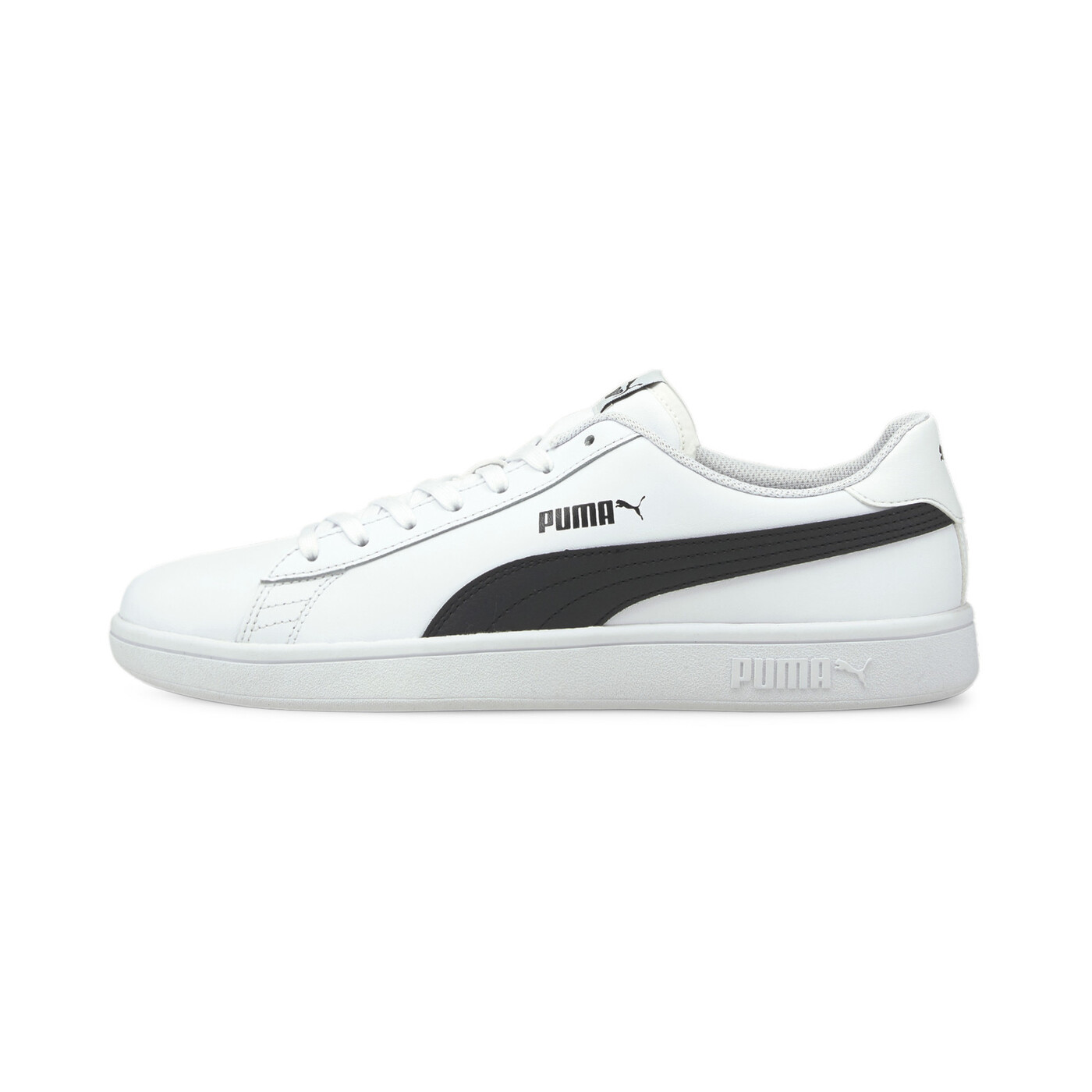 puma white with black stripe