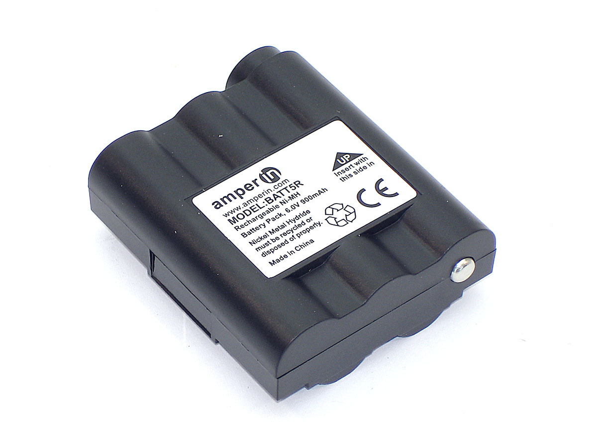 Аккумулятор Amperin для рации Midland GXT1000 GXT300 GXT400 (BATT-5R) 900mAh 6V Ni-Mh