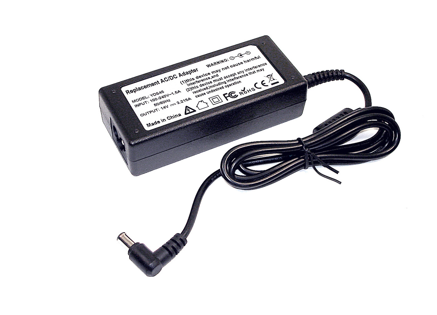 БлокпитаниядлямонитораителевизораLCD14V3.215A45W(6.5x4.4mm)OEM