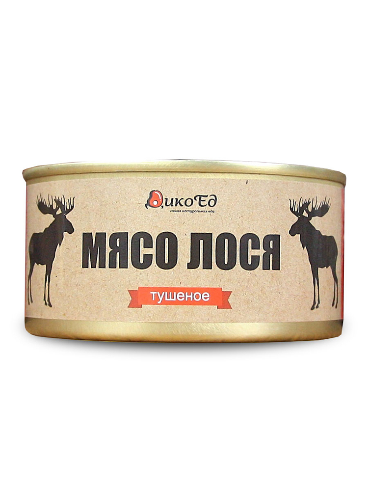 Мясо лося тушеное натуральное, 325 грамм, 85% мяса — купить в интернет ...