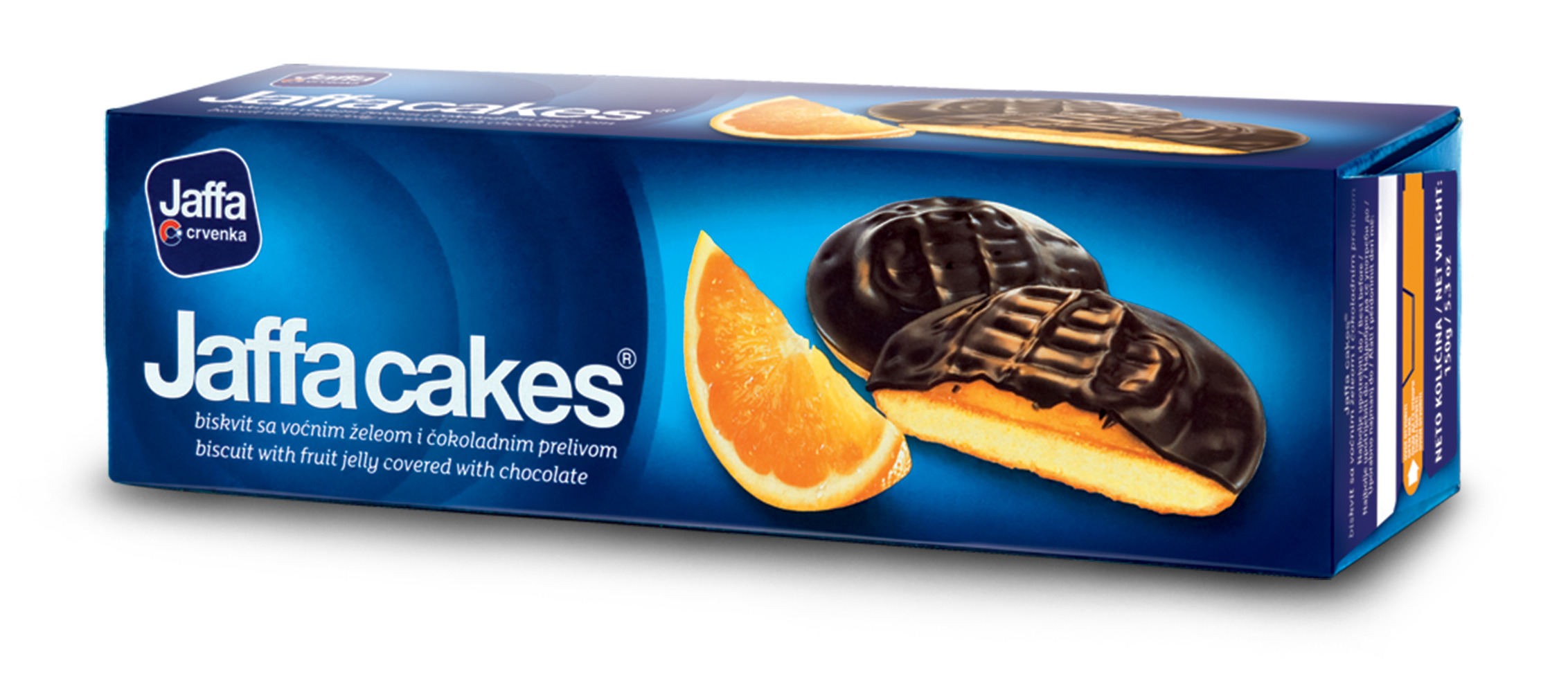 Бисквитное печенье Jaffa cakes Апельсин 150 г. / печенье для чая ...