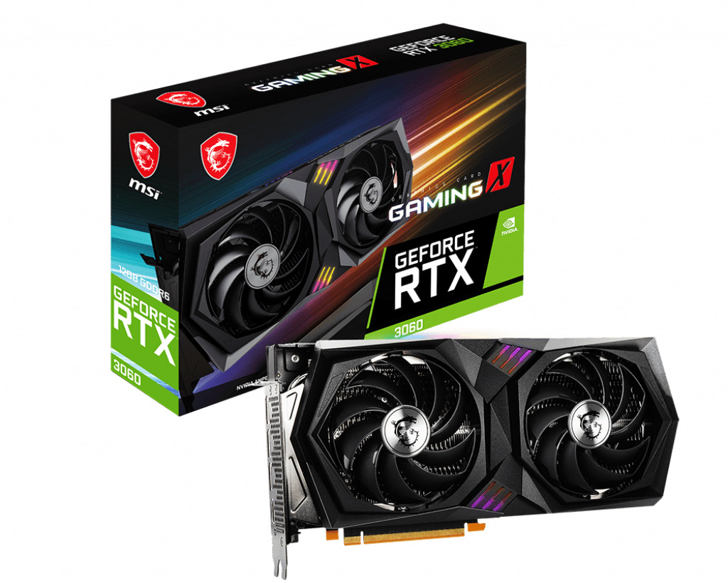 MSIВидеокартаGeForceRTX306012ГБ(RTX3060GAMINGX12G),LHR