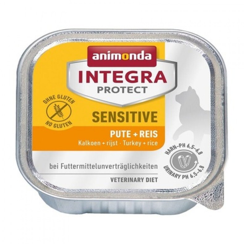 Animonda Integra Protect Sensitive 0.100 c индейкой и рисом для взрослых кошек при пищевой аллергии