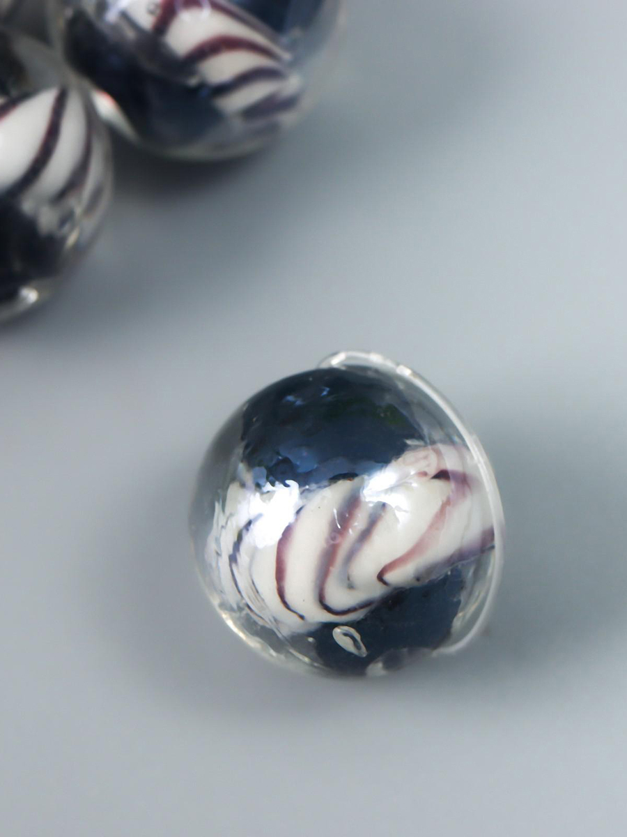 Набор бусин ручной работы для творчества - 6 шт., 35 гр