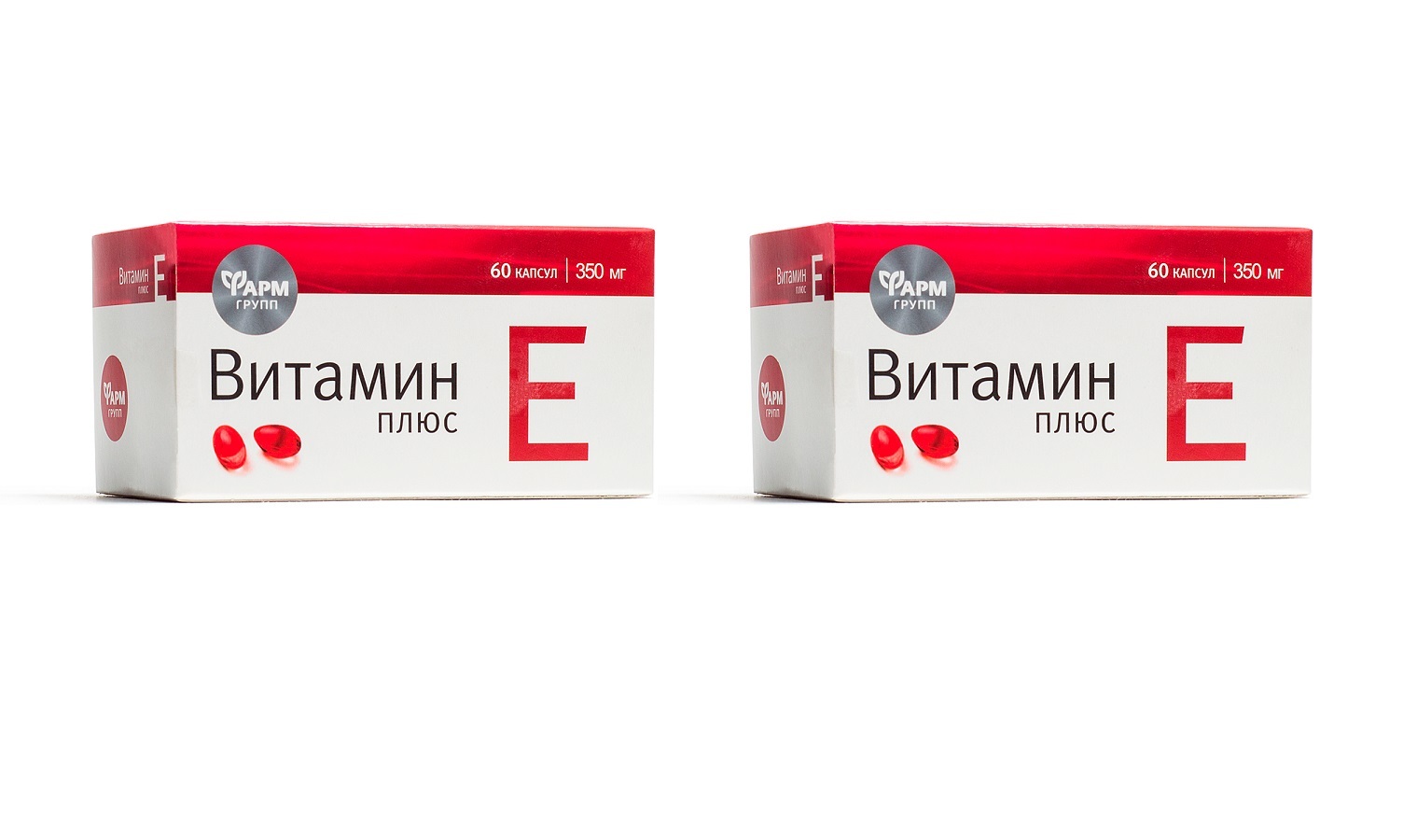 Фармгрупп Витамин Е плюс, 60 капсул массой 350 мг х 2 упаковки — купить ...