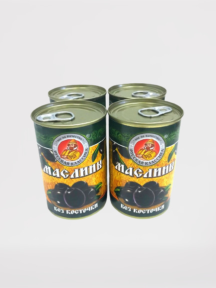 Русская Классика - Маслины без косточек, 300г (4 шт в упаковке ...