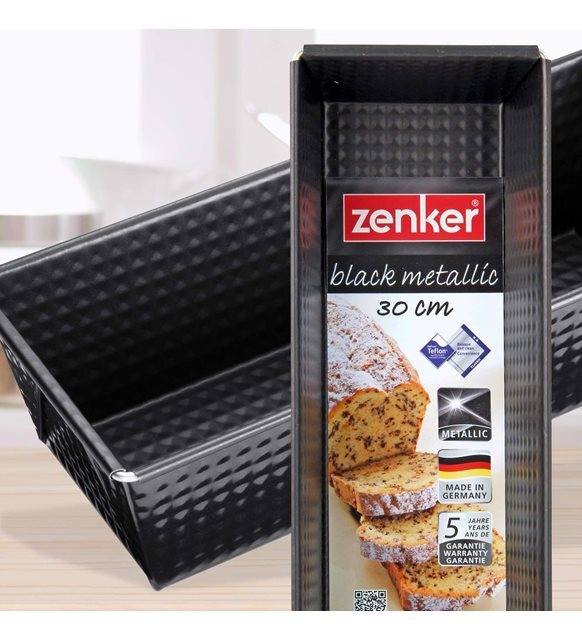 Форма для выпечки хлеба и кекса ZENKER Black Metallic, 30 * 11.5 см, высота борта 7 см, жаропрочная форма с антипригарным покрытием