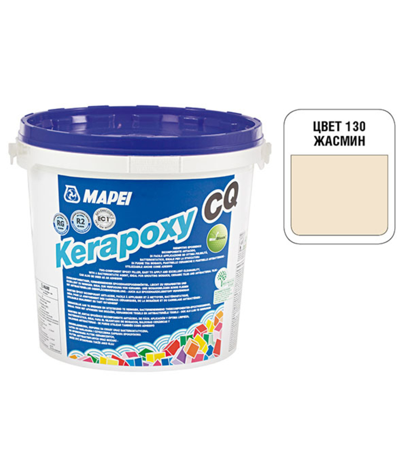 Характеристики Затирка Mapei эпоксидная Kerapoxy CQ 130 Жасмин 3 кг ...