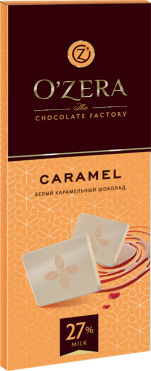 OZera, шоколад белый карамельный Caramel, 90 гр, 6 штук — купить в ...