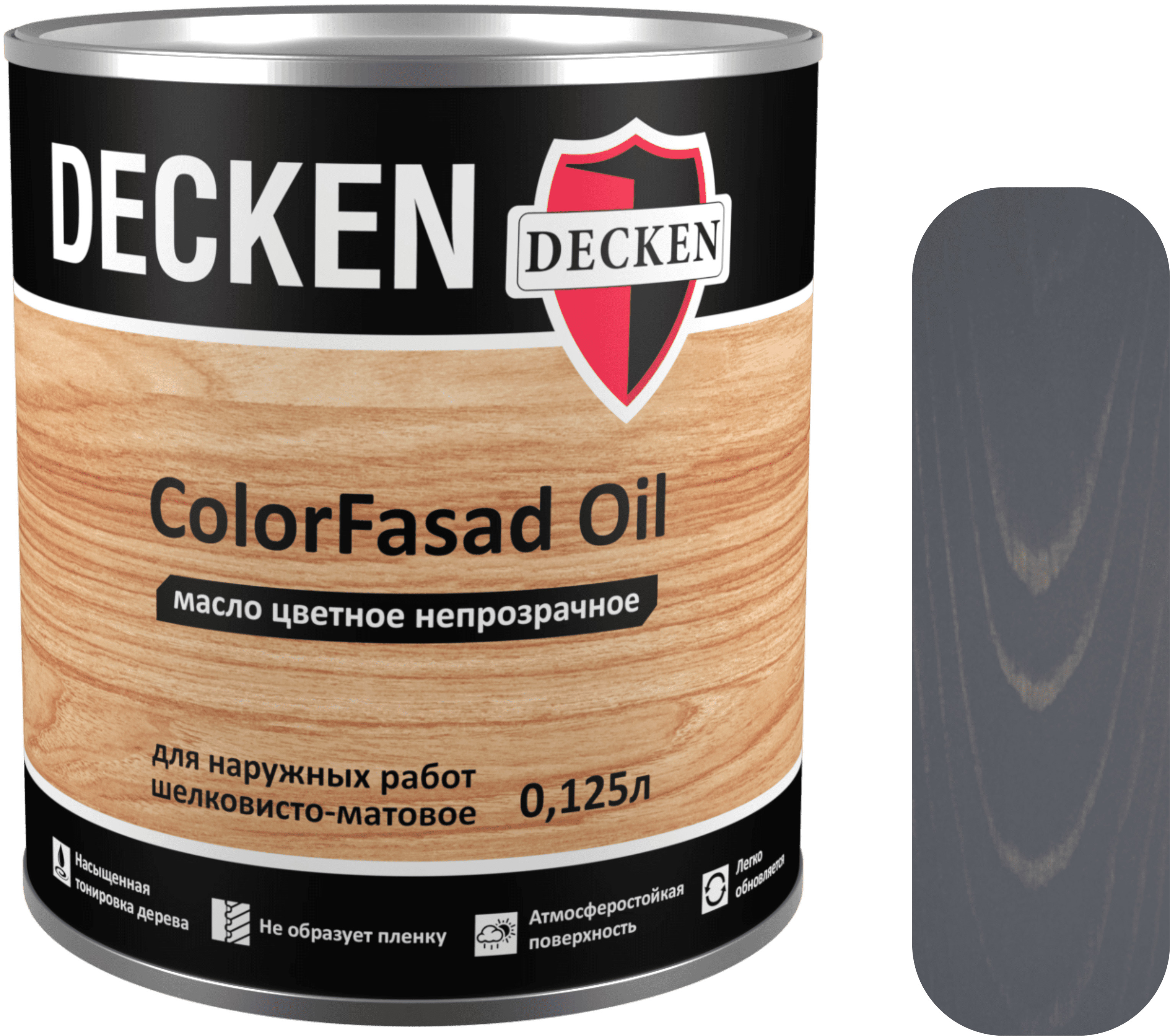 Масло-воск Decken с твёрдым воском для полов Floor Oil 0.12 л., Spice гвоздика