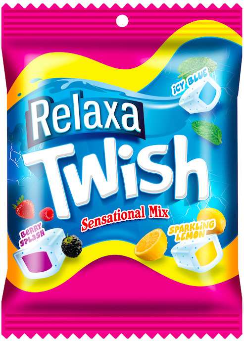 Жевательные конфеты с фруктовым соком Twish Relaxa 125 г, Gingerbon 