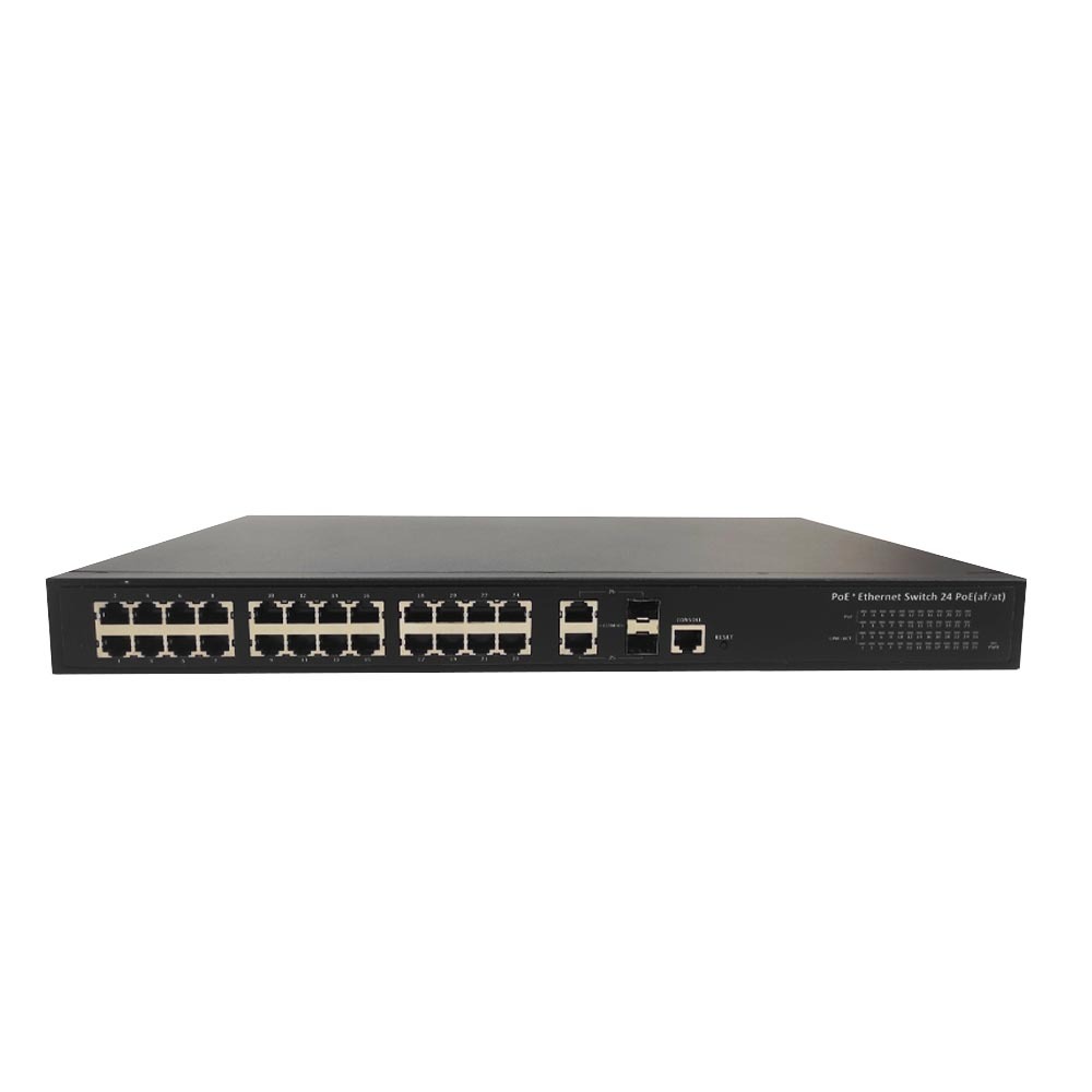 Коммутатор 24-х портовый управляемый PoE switch (24 POE + 2 Uplink/2 ...