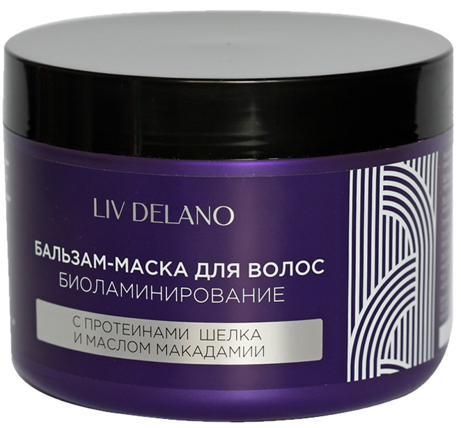 Liv Delano Маска для волос Бальзам LOVE MY HAIR Биоламинирование с протеинами шёлка и маслом макадами, 500 мл купить на OZON по низкой цене (1293931788)