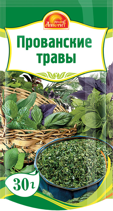 Смесь ароматных трав Русский аппетит Прованские травы, 30 г — купить в ...