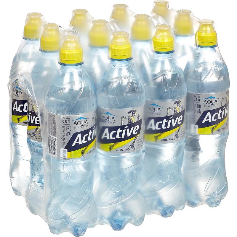 Вода актив с лимоном. Aqua minerale Active цитрус 0.5. Aqua minerale Active цитрус 0,5 л. Аква Минерале 0,5л*12 ГАЗ. Аква Актив 0,5.