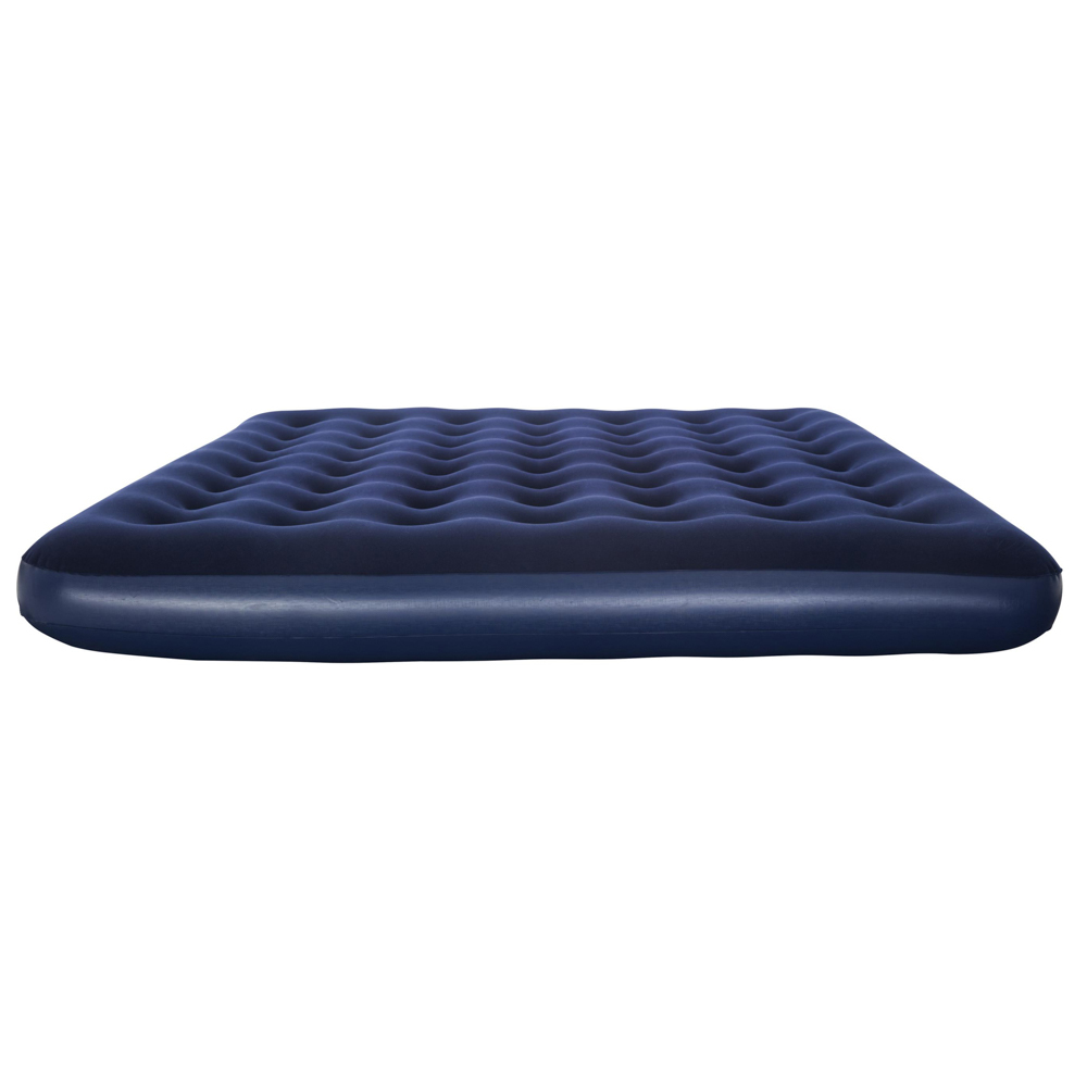 кровать надувная без насоса bestway double flocked air bed