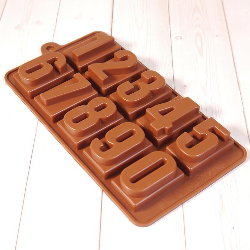 Формы для заливки шоколада. Форма силиконовая для шоколада, "цифры", 10 ячеек. Форма силиконовая для шоколада "цифры двойные" 16*16 см, 20 ячеек. Силиконовая форма цифры для шоколада.