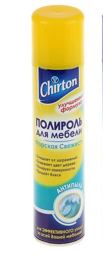 Полироль для мебели chirton антипыль 300мл аэрозоль