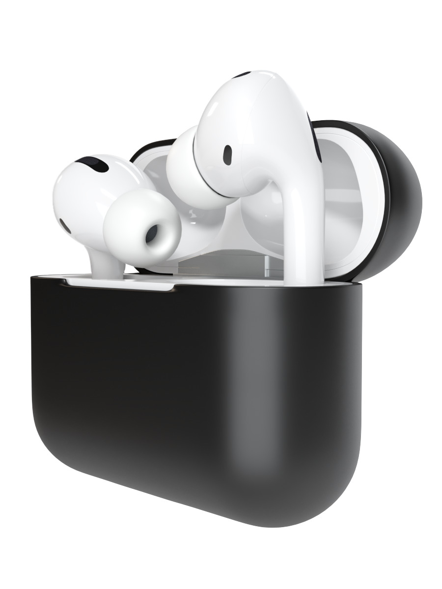 SSY,ЧехолдляAirPodsPro,СиликоновыйкейснаАирподсПро,ЧехолдляAirPods,Черный