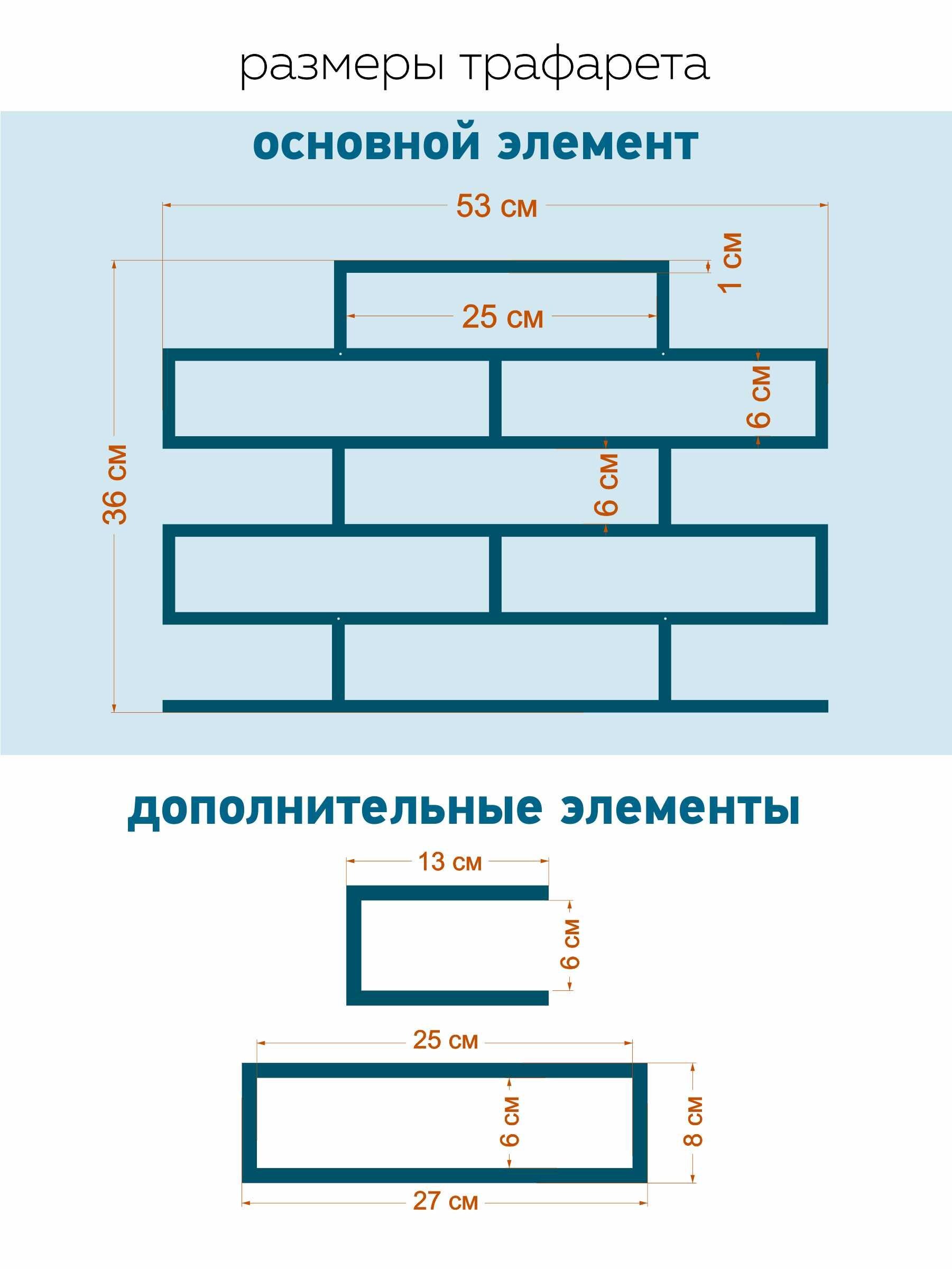 Купить Трафарет Имитация Кирпича Для Штукатурки Стен